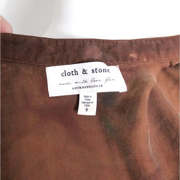 Anthropologie Cloth & Stone Perla Tie-Dye Maxi Shirtdress Size S - Picture 7 of 9